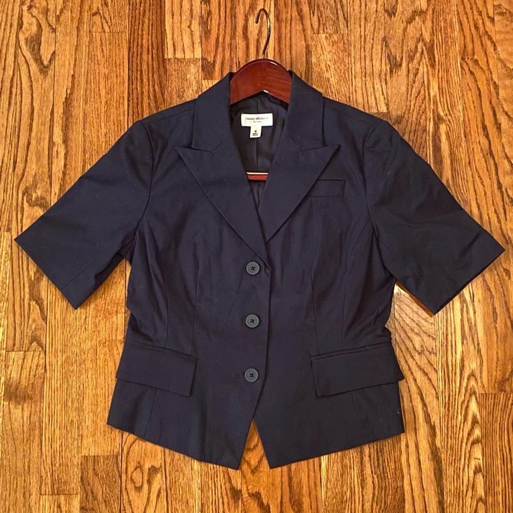 Isaac Mizrahi For Target - Fitted Navy Blazer Sz 6